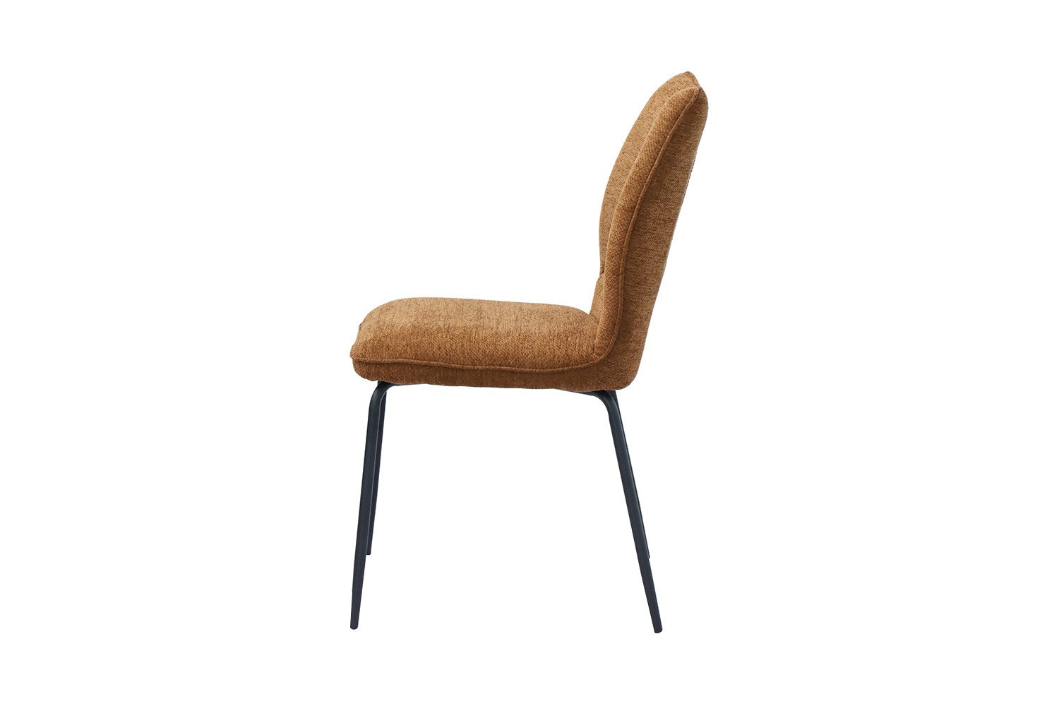 Chaise tissu rouille moderne ELSA