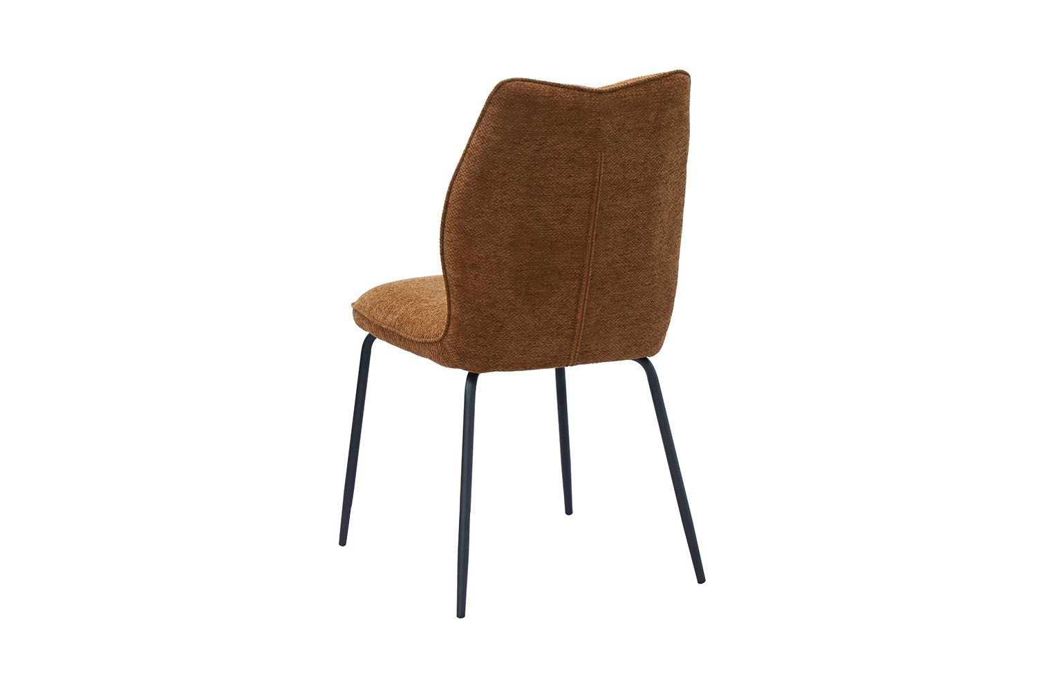 Chaise tissu rouille moderne ELSA