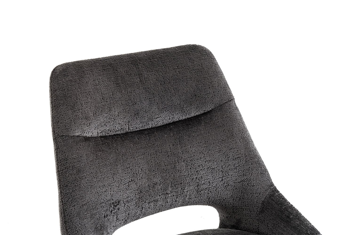Chaise moderne tissu gris MARIE