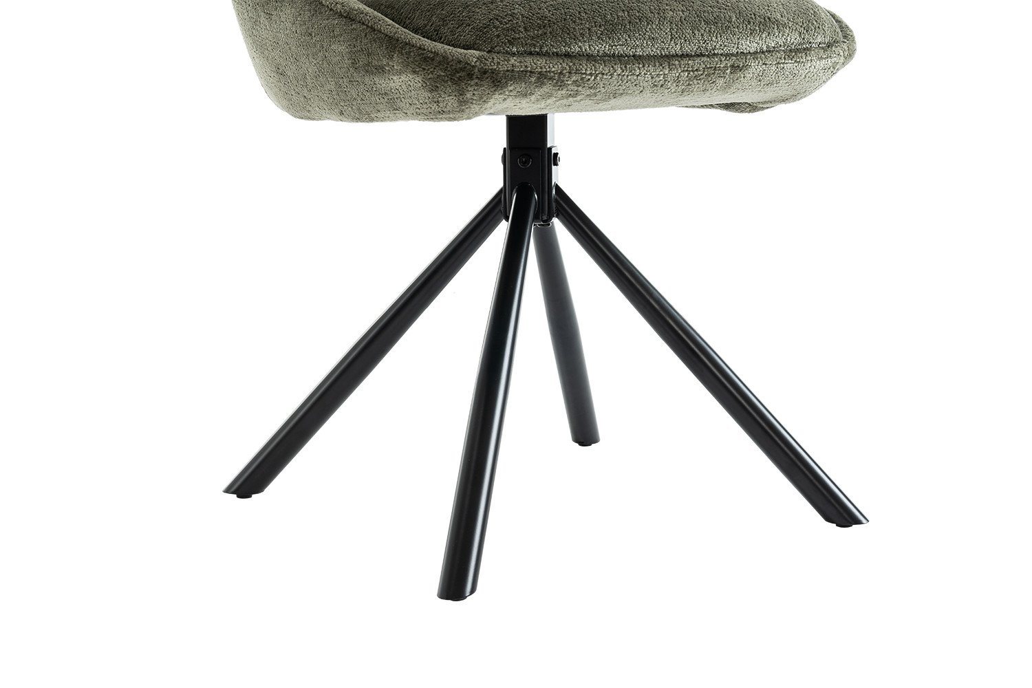 Chaise moderne tissu vert MARIE