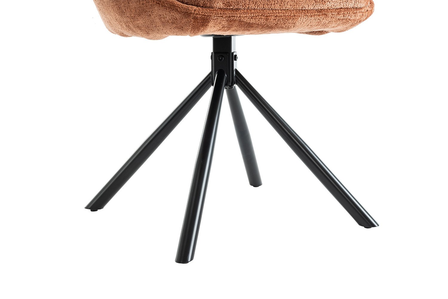 Chaise moderne tissu terracotta MARIE