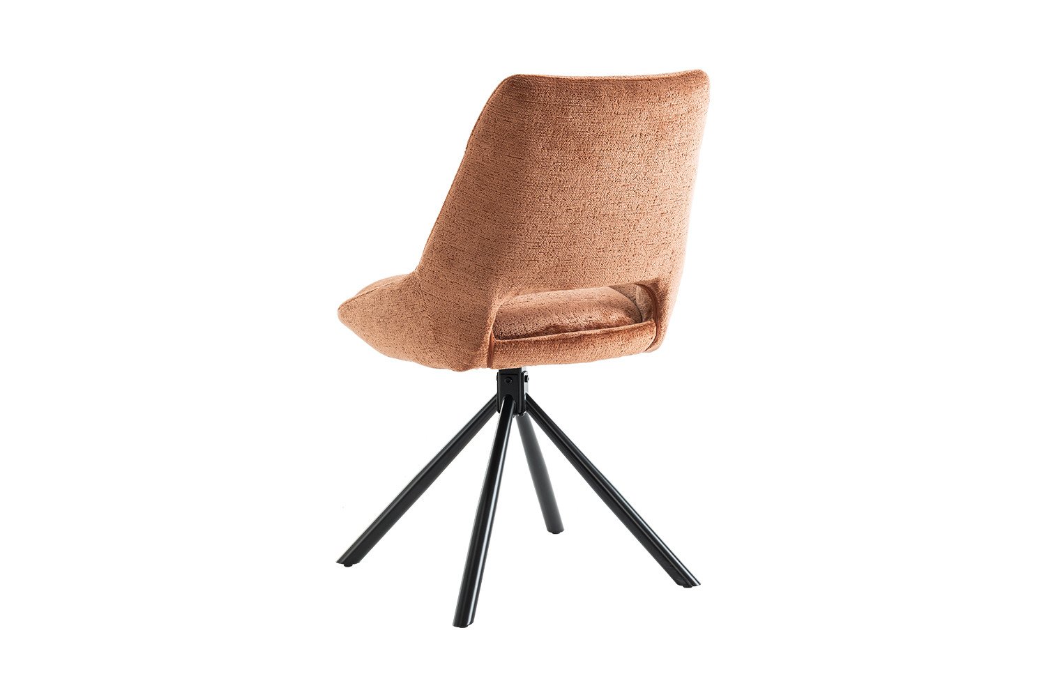 Chaise moderne tissu terracotta MARIE