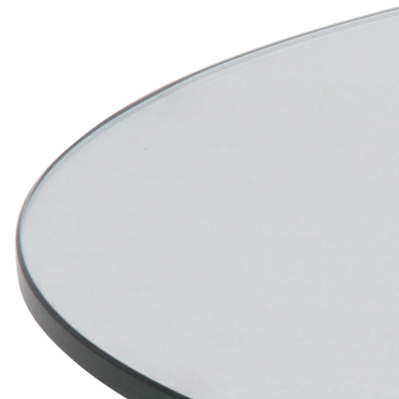 Table basse design ronde en verre BADABEST