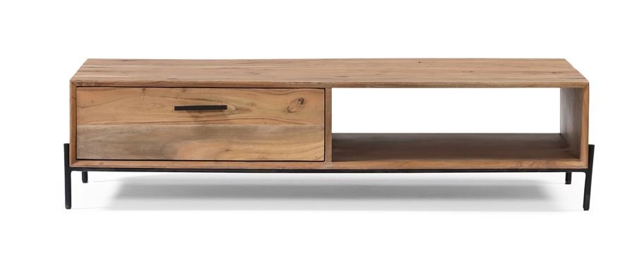 Table basse scandinave bois d'acacia 120cm NICK 