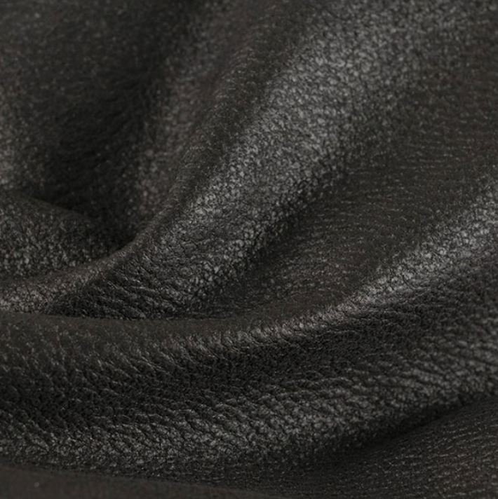 Canapé 2,5 places en tissu noir et métal TYNALEA