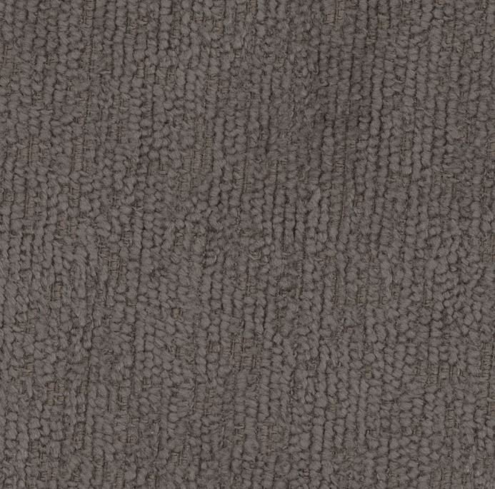 Fauteuil et pouf en tissu gris design TINO