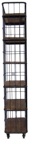 Etagère cage industrielle sur roulettes 220cm WHEEL