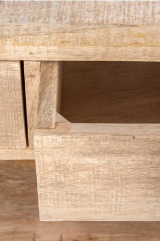 Bar en bois massif manguier industriel 180cm CUBA