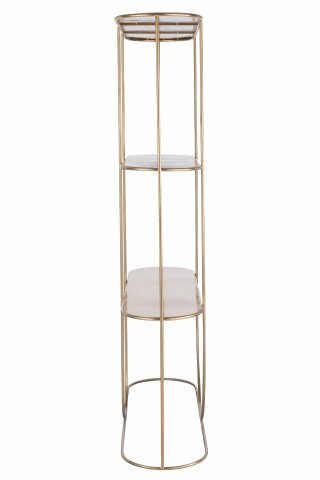 Etagère design en métal or NORA