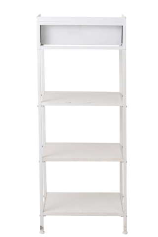 Etagère en métal blanc style scandinave 140cm MONA