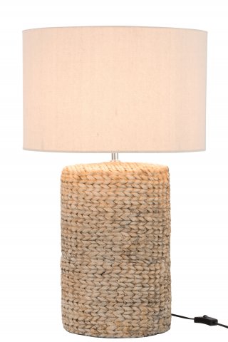 Lampe à poser en tresse épaisse et coton naturel SPIRIT 