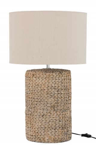 Lampe à poser en tresse épaisse et coton naturel SPIRIT 