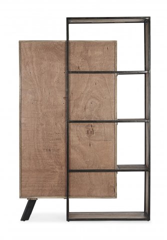 Buffet haut moderne bois métal béton BRADFORD