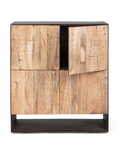 Buffet haut bois massif contemporain HUNTER