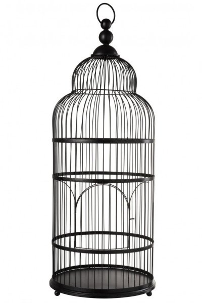 Cage en métal noir style asiatique MANDARIN