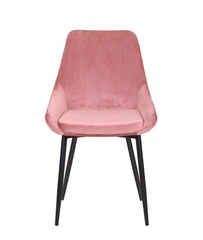 Chaise velours ERIS Rose - Chaise BUT