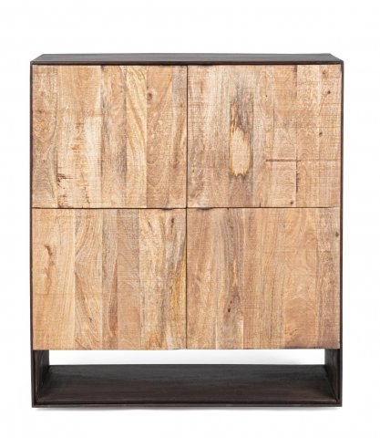 Buffet haut bois massif contemporain HUNTER