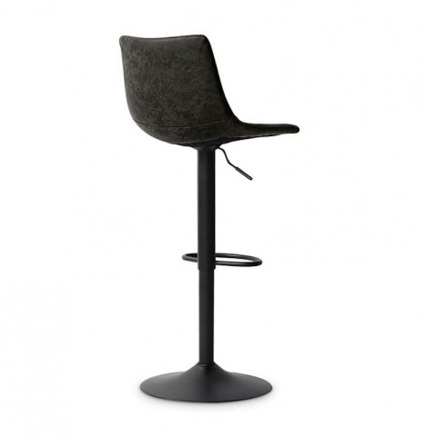 Lot de 2 chaises de bar industrielle réglable noire ORLANDO