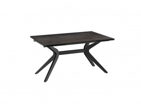 Table de repas extensible céramique acier effet rouillé IMPULSION