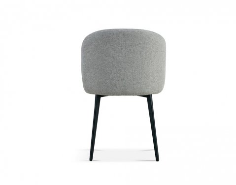 Lot de 2 Chaises design tissu gris MANEL