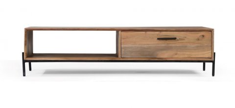 Table basse scandinave bois d'acacia 120cm NICK 