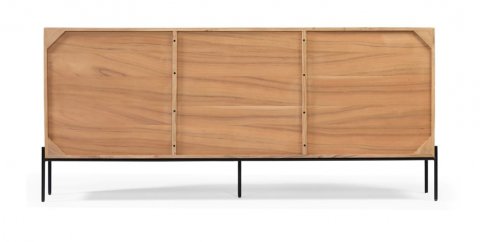 Buffet scandinave bois d'acacia portes coulissantes 180cm NICK