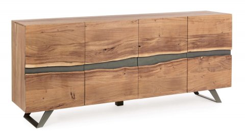 Buffet bois massif d'acacia moderne 200cm YVAN