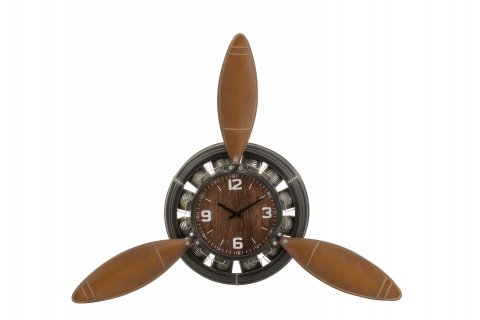 Horloge hélice d'avion en métal industrielle FARMAN