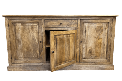 Buffet bois massif 3 portes et 1 tiroir 190cm VICTOIRE