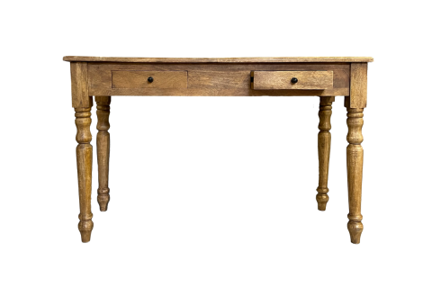 Console bois massif  2 tiroirs 120cm VICTOIRE