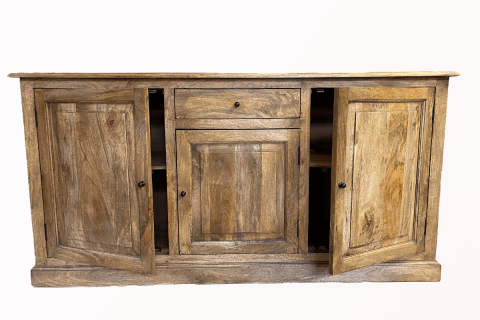 Buffet bois massif 3 portes et 1 tiroir 190cm VICTOIRE