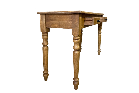 Console bois massif 2 tiroirs 120cm VICTOIRE