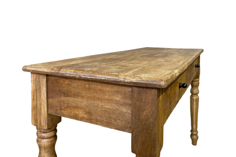 Console bois massif 2 tiroirs 120cm VICTOIRE