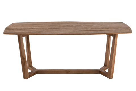 Table à manger bois massif exotique scandinave ANOUK
