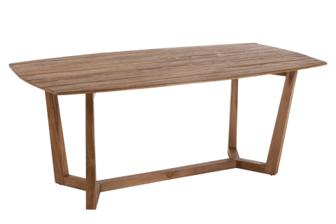 Table à manger bois massif exotique scandinave ANOUK