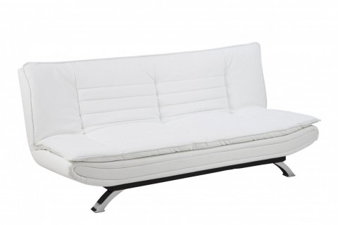 Canapé design blanc convertible EDENWHITE
