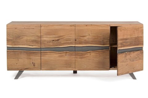 Buffet bois massif d'acacia moderne 200cm YVAN