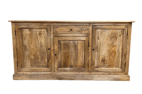 Buffet bois massif 3 portes et 1 tiroir 190cm VICTOIRE