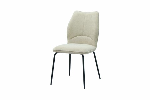Chaise tissu beige moderne ELSA
