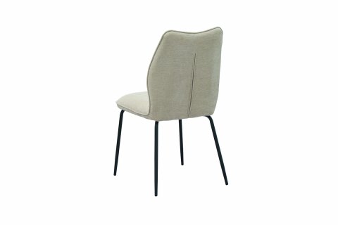 Chaise tissu beige moderne ELSA