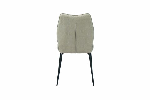 Chaise tissu beige moderne ELSA