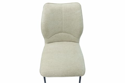 Chaise tissu beige moderne ELSA