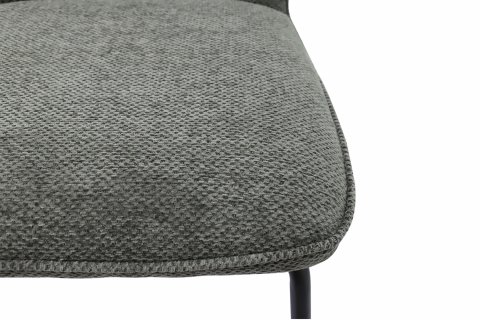 Chaise grise tissu moderne ELSA