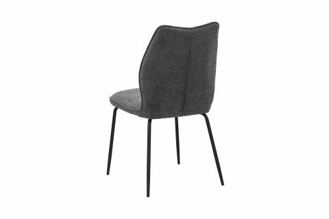 Chaise grise tissu moderne ELSA