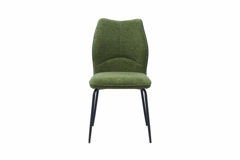 Chaise tissu vert moderne ELSA