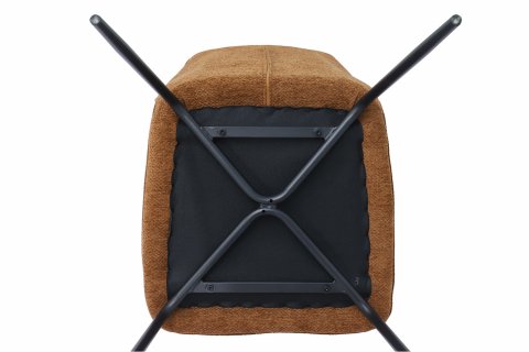 Chaise tissu rouille moderne ELSA