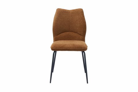 Chaise tissu rouille moderne ELSA