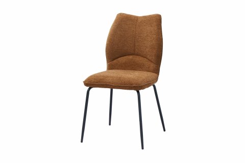 Chaise tissu rouille moderne ELSA