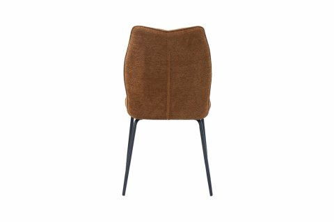 Chaise tissu rouille moderne ELSA
