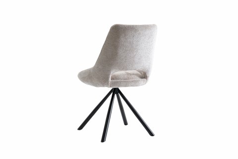 Chaise moderne tissu beige MARIE